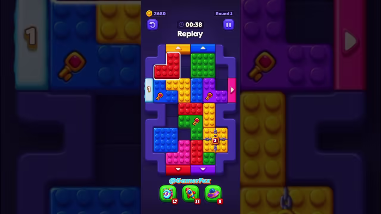 Block Out level board reference for step 1